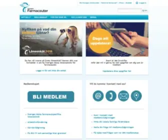 Sverigesfarmaceuter.se(Sveriges Farmaceuter) Screenshot