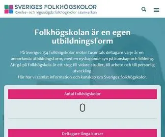 Sverigesfolkhogskolor.se(Sveriges folkhögskolor) Screenshot