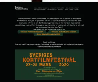 Sverigeskortfilmfestival.se(Sveriges Kortfilmfestival) Screenshot