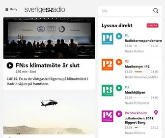 Sverigesradio.se(Sveriges Radio) Screenshot