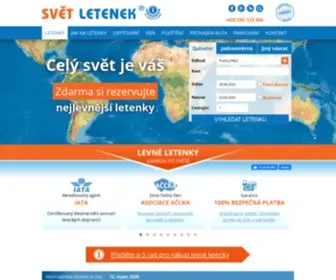 Svet-Letenek.cz(Levné Letenky Online) Screenshot