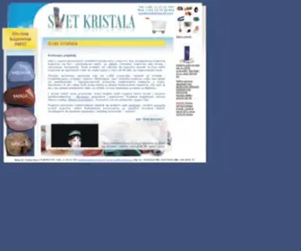 Svetkristala.co.rs(Svet kristala) Screenshot