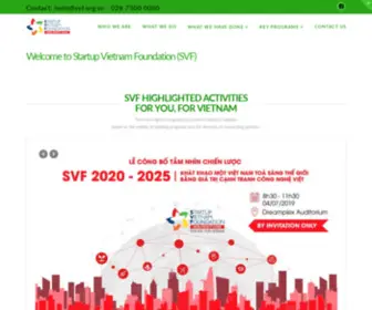 SVF.org.vn(Startup Vietnam Foundation) Screenshot