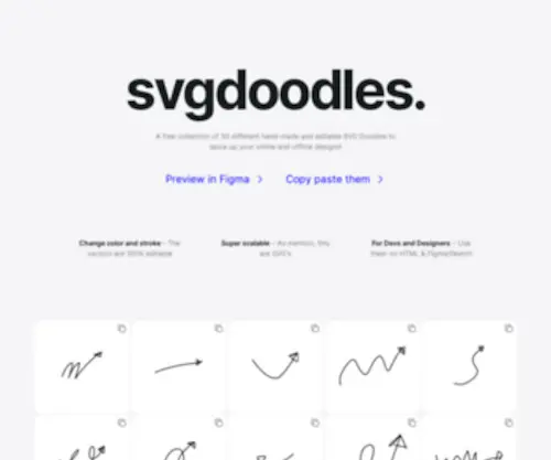 SVgdoodles.com(SVG Doodles) Screenshot