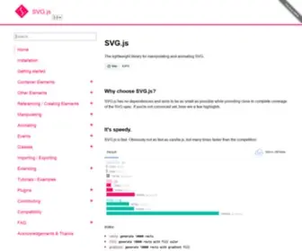 SVGJS.com(SVG.js) Screenshot