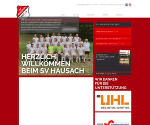 Svhausach.de(Willkommen beim SV Hausach) Screenshot