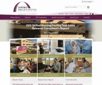 SVH.com(Sonoma Valley Hospital) Screenshot