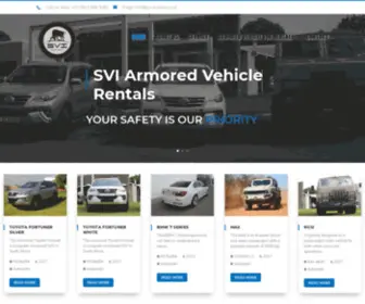 Svi-Rentals.co.za(Luxury Armoured Vehicles Rentals) Screenshot