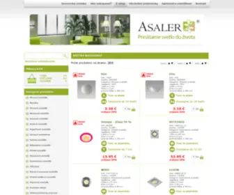 Svietidla-Asaler.sk(Svietidlá Asaler) Screenshot