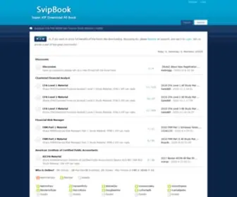 Svipbook.com(SvipBook-CFA FRM AICPA Finance Study Material) Screenshot