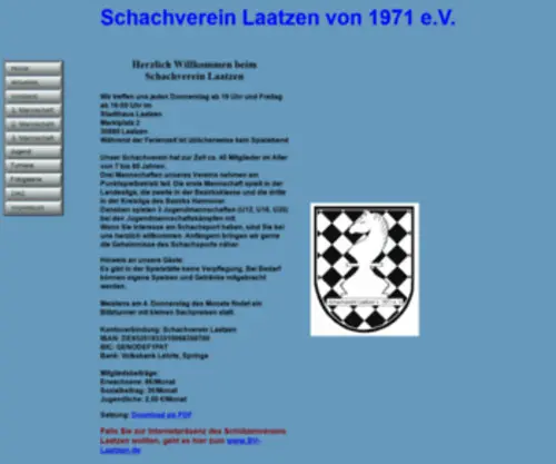 Svlaatzen.de(Schachverein Laatzen) Screenshot