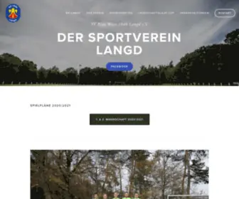 Svlangd.de(Offizielle Website des SV Blau Weiss 1946 Langd e.V) Screenshot
