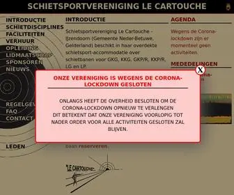 Svlecartouche.nl(SCHIETSPORTVERENIGING LE CARTOUCHE) Screenshot