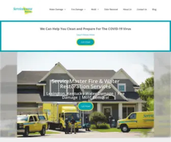 SVmfireandwater.com(ServiceMaster Fire & Water Restoration Services) Screenshot