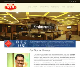 SVMgroupofhotels.com(Best Hotels In Hyderabad) Screenshot