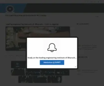 Svmit.ac.in(Shri S'ad Vidya Mandal Institute of Technology) Screenshot