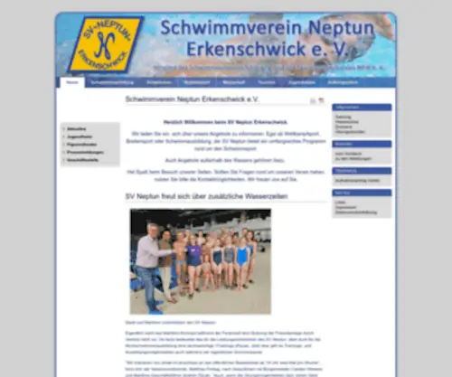 Svne.de(SV Neptun Erkenschwick e) Screenshot