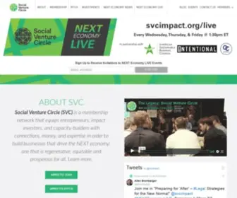 SVN.org(Social Venture Circle) Screenshot