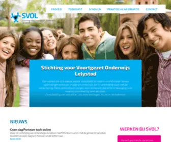 Svol.nl(Stichting voor Voortgezet Onderwijs LelystadHome) Screenshot