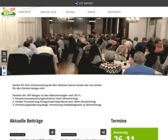 SVP-AG.ch(SVP Aargau) Screenshot