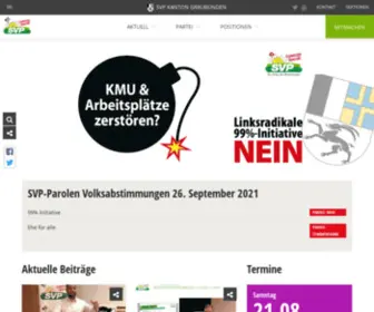 SVP-GR.ch(SVP Graubünden) Screenshot