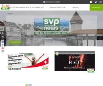 SVP-LU.ch(SVP Luzern) Screenshot