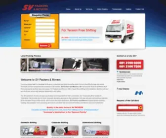 Svpackers.com(SV Packers and Movers Hyderabad) Screenshot