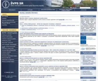 SVPS.sk(ŠVPS SR) Screenshot