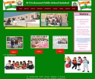 SVPssadabad.org(Vivekanand Public School) Screenshot