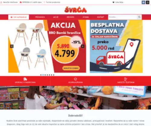 SVrcashop.com(Sve za Vašu decu na jednom mestu) Screenshot