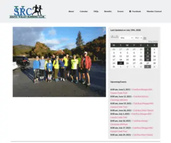 SVRchome.org(Information regarding the South Valley Running Club) Screenshot