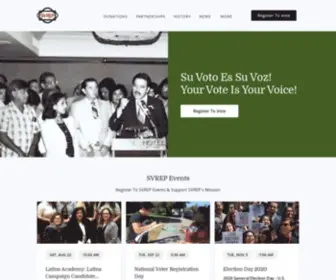 Svrep.org(SVREP Register To Vote) Screenshot