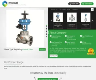 SVrvalves.com(SVR VALVES) Screenshot