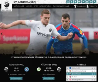 SVS1916.de(SV Sandhausen) Screenshot