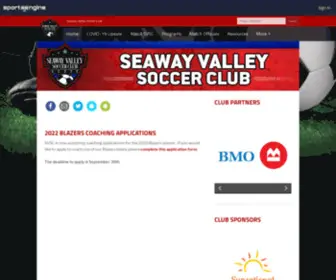 SVSC.ca(Seaway Valley Soccer Club) Screenshot