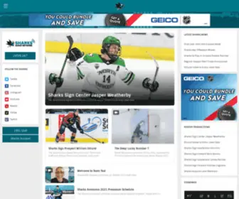 Svse.net(Official San Jose Sharks Website) Screenshot