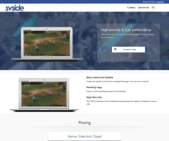 Svside.com(Server Side Systems for Online Games) Screenshot
