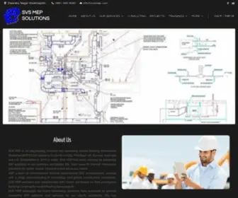 SVsmep.com(SVS MEP is an Engineering Services firm delivering quality Building Information Modeling (BIM)) Screenshot