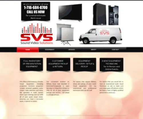 SVSNY.com(Buffalo NY Projector Rental) Screenshot