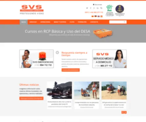 SVSspain.com(SVS Sociedad de Vigilancia y Salvamento) Screenshot