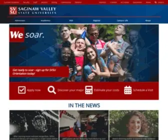 Svsu.edu(Saginaw Valley State University) Screenshot