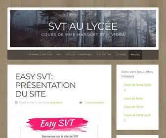 SVTLyceedevienne.com(SVT au lycée) Screenshot