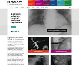 Svuhradiology.ie(Diagnostic and Interventional Radiology for Medical Students) Screenshot