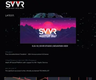 SVVR.com(Silicon Valley Virtual Reality SVVR Meetup VR Expo VR Mixer) Screenshot
