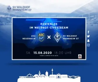 SVW07.de(SV Waldhof Mannheim 07) Screenshot