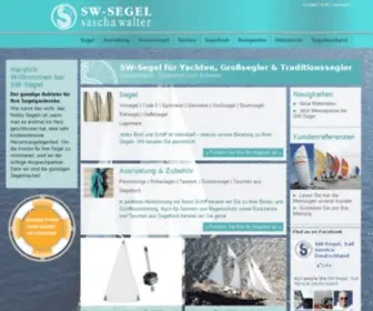 SW-Segel.de(Segelmacher für günstige Yacht Segel in höchster Qualität) Screenshot