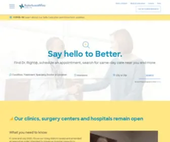 SW.org(Baylor Scott & White Health) Screenshot