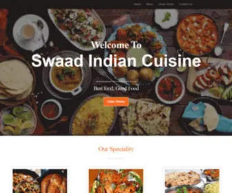 Swaadindiansanjose.com(Swaad Indian Cuisine) Screenshot