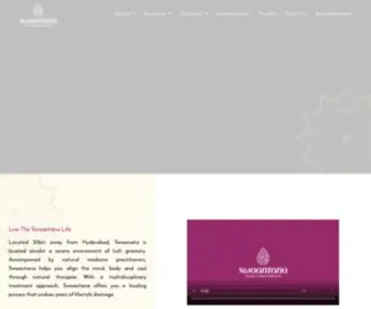 Swaantana.com(Ayurveda, Naturopathy and Yoga Center in Hyderabad) Screenshot