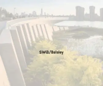 Swabalsley.com(Designing for a more livable world. SWA) Screenshot